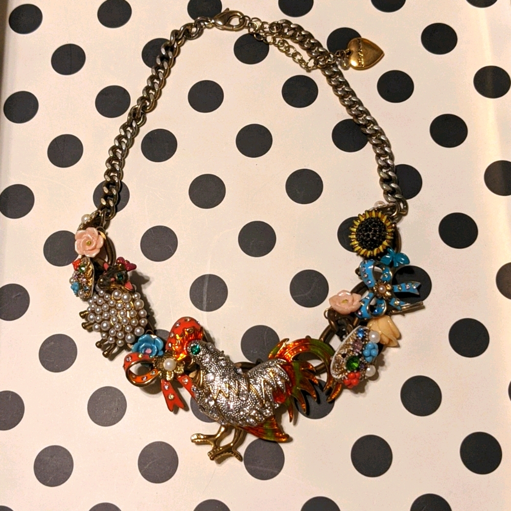 Rare Betsey Johnson Vintage Farmhouse Statement